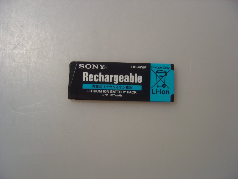 Sony Battery Lithium LIP4WM für Minidisc MZNH1 und MZRH1, 175642531